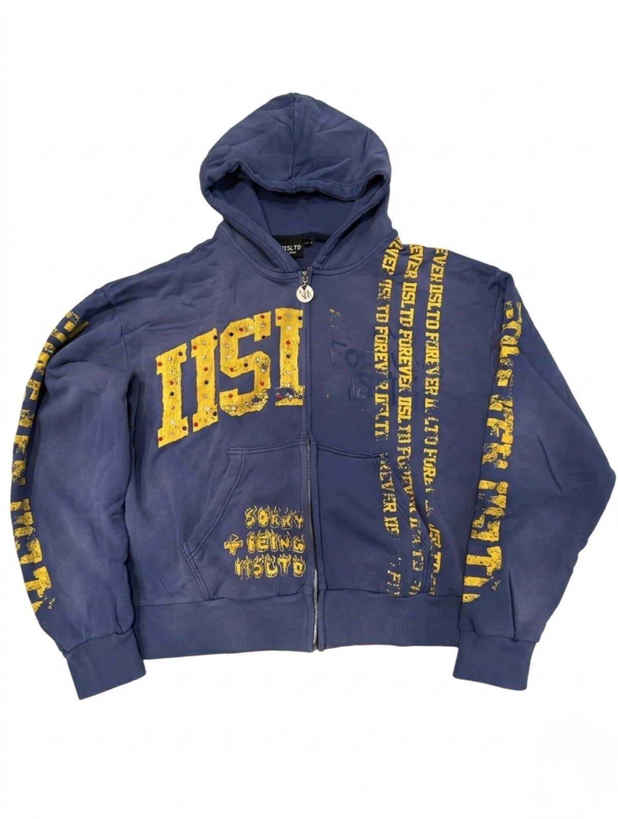 FOREVER IISLTD ZIP UP V2 - DARK BLUE