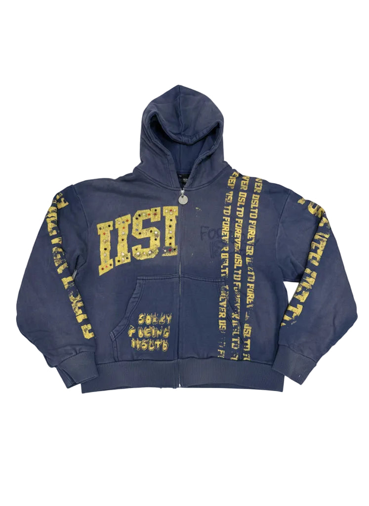FOREVER IISLTD ZIP UP - BLUE