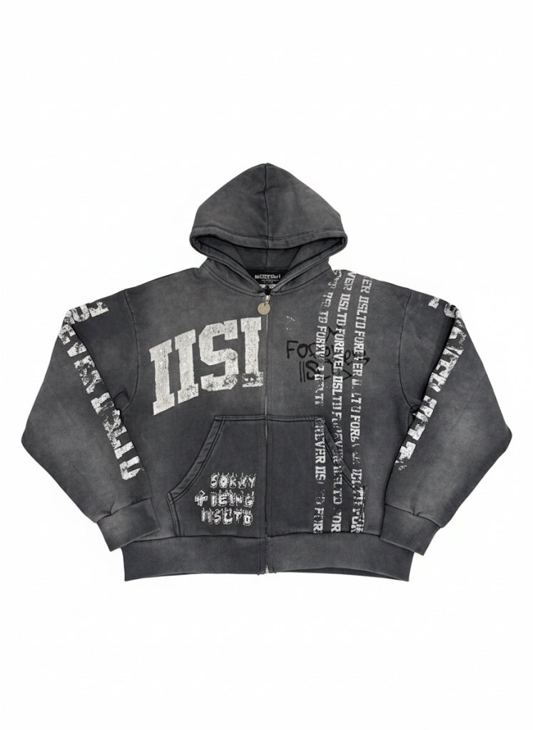 FOREVER IISLTD ZIP UP - GREY