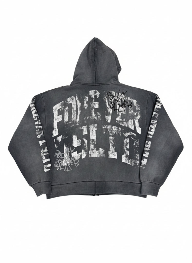 FOREVER IISLTD ZIP UP - GREY